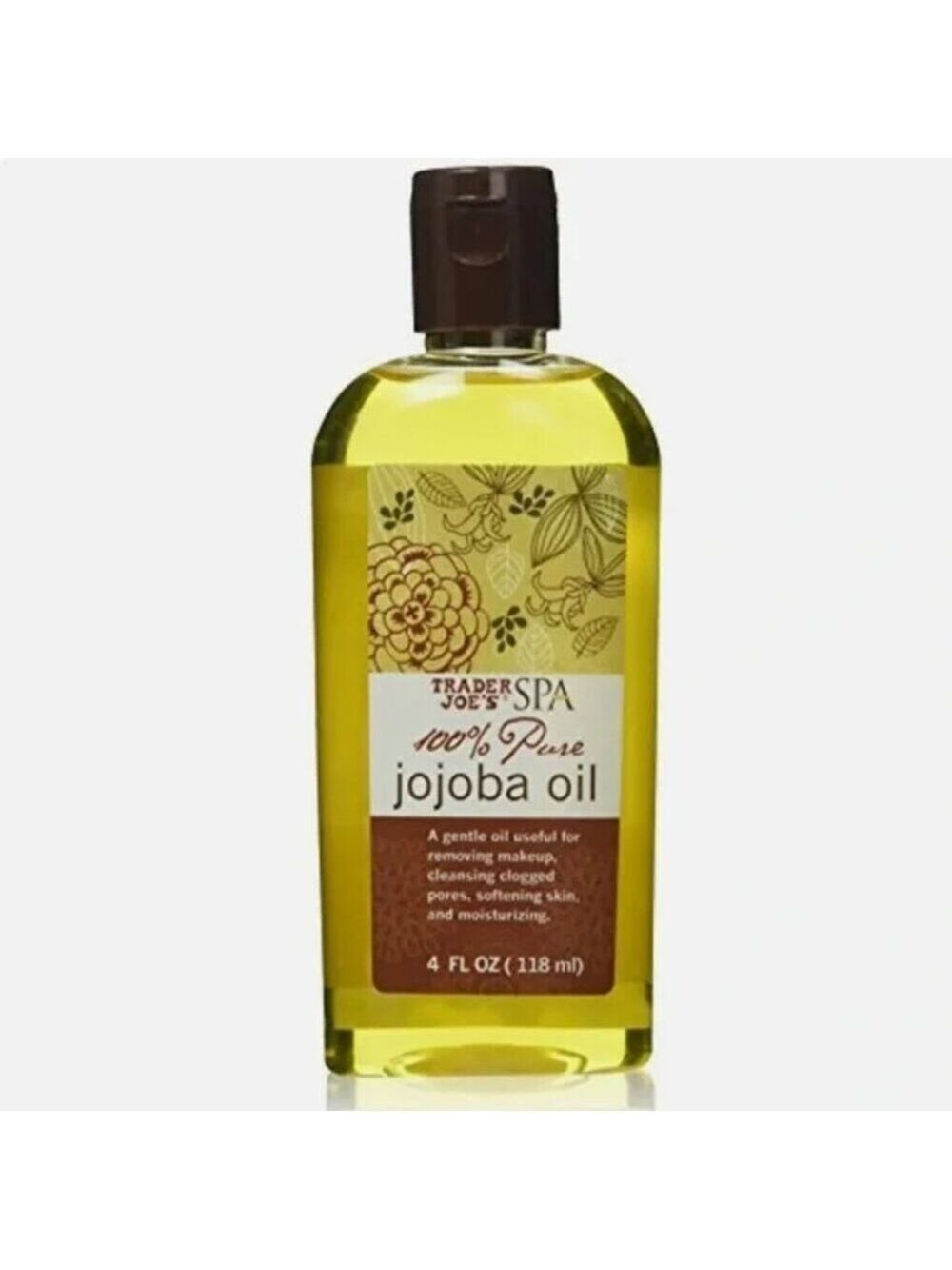 Trader Joe's Spa 100% Pure Jojoba Oil /Hair, Skin, and Nails/  4 oz / NEW